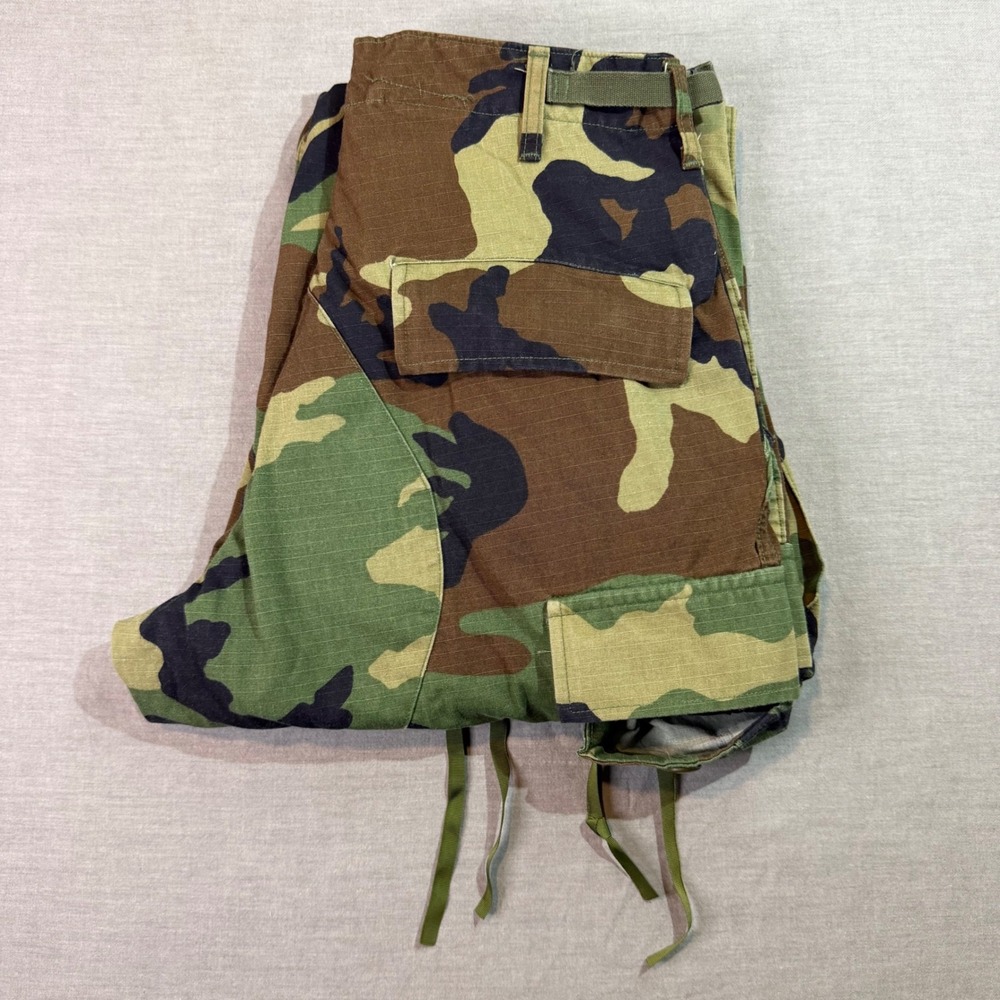 Military BDU Cargo Pants Mens Small Short Green Camo Excellent Ripstop Tactical